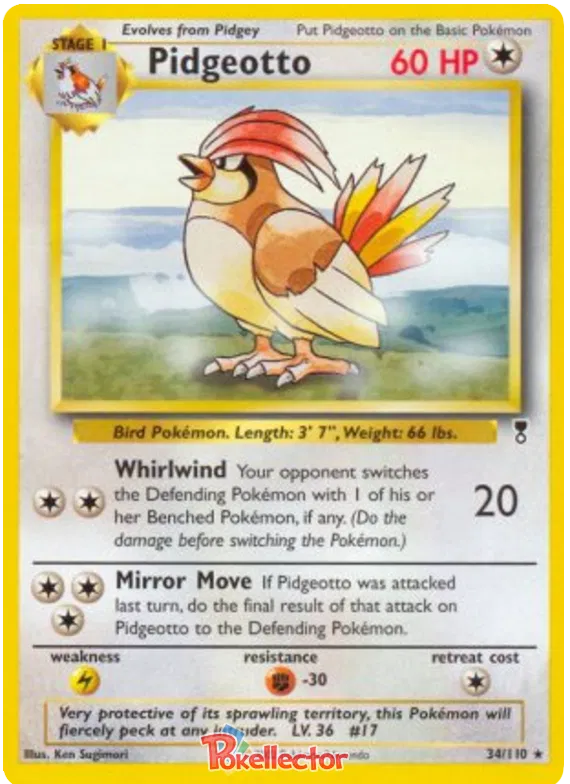 Pidgeotto - Legendary Collection #34