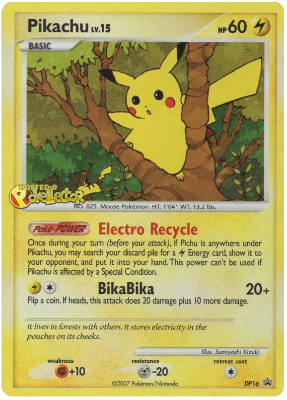 Pikachu - DP Black Star Promos #16