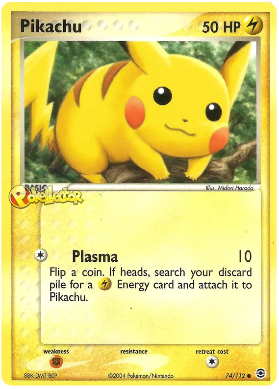 Pikachu - EX FireRed & LeafGreen #74