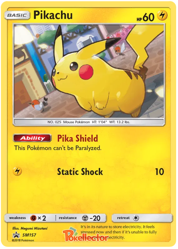 Pikachu - Sun & Moon Promos #157