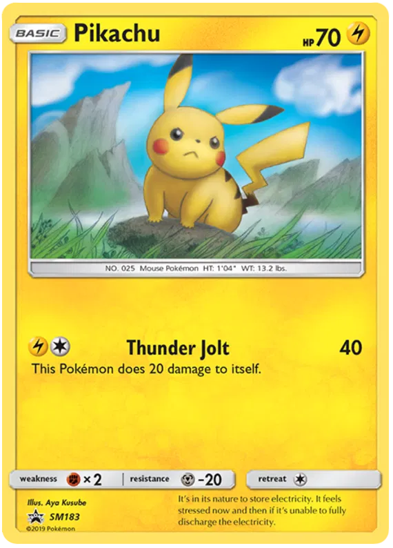 Pikachu - Sun & Moon Promos #183