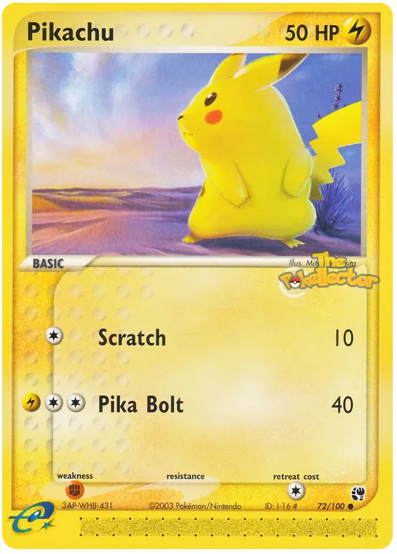 Pikachu - EX Sandstorm #72