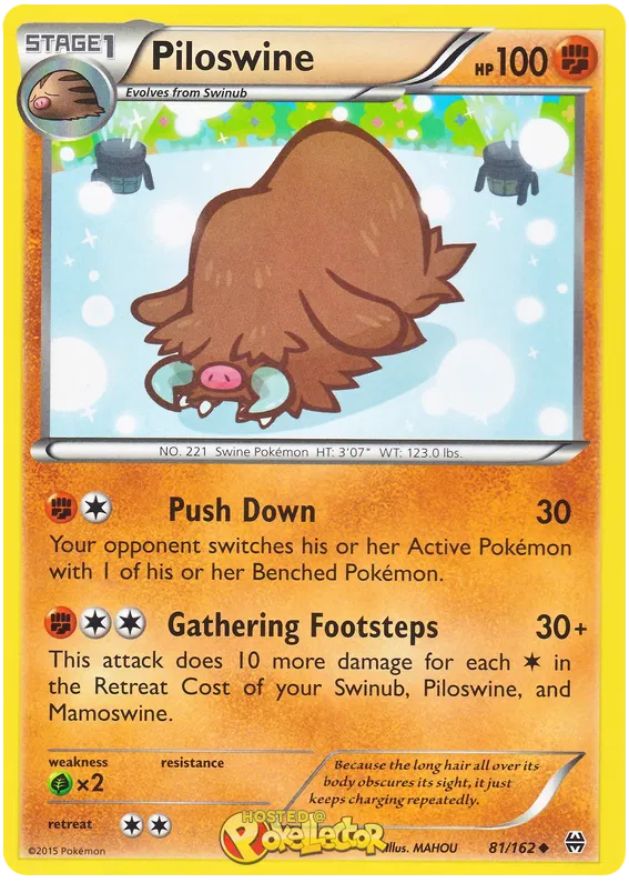 Piloswine - XY BREAKthrough #81