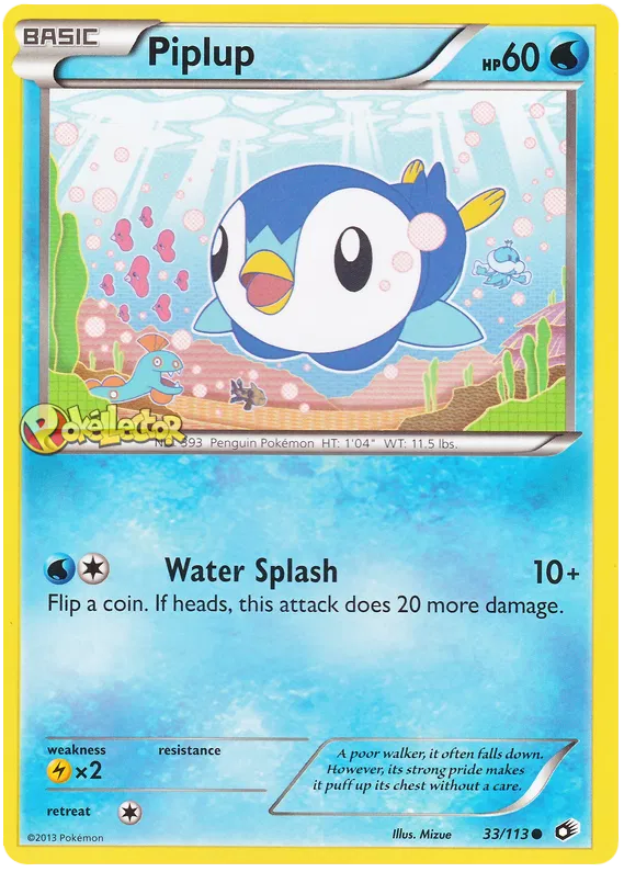 Piplup - Legendary Treasures #33