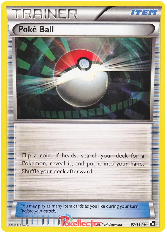 Poke Ball - Black & White #97