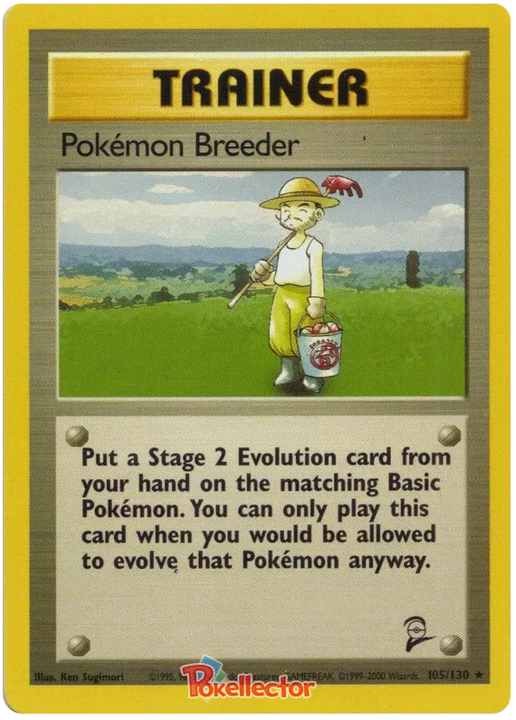 Pokemon Breeder - Base Set 2 #105