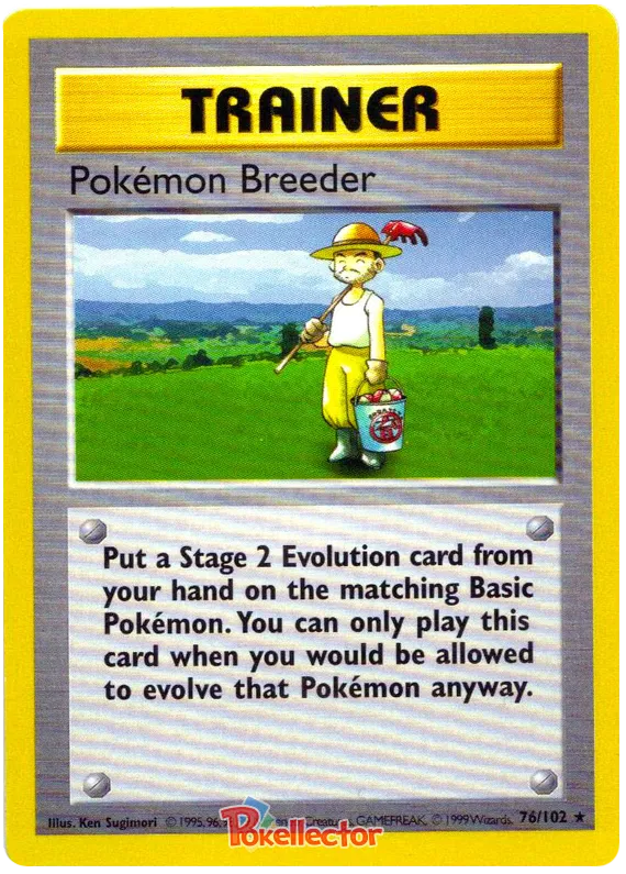 Pokemon Breeder - Base Set #76