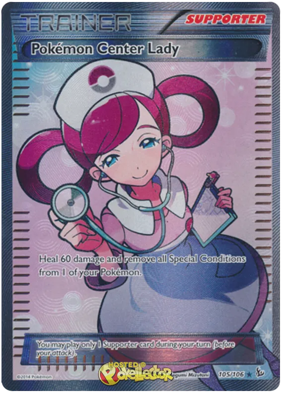 Pokemon Center Lady - XY Flashfire #105