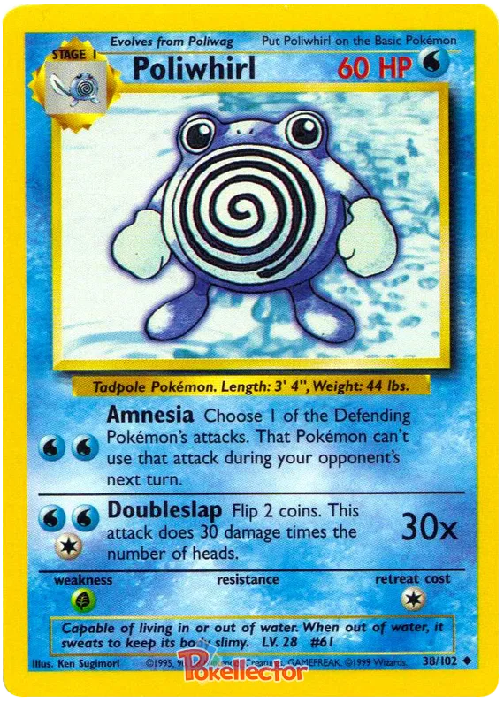 Poliwhirl - Base Set #38