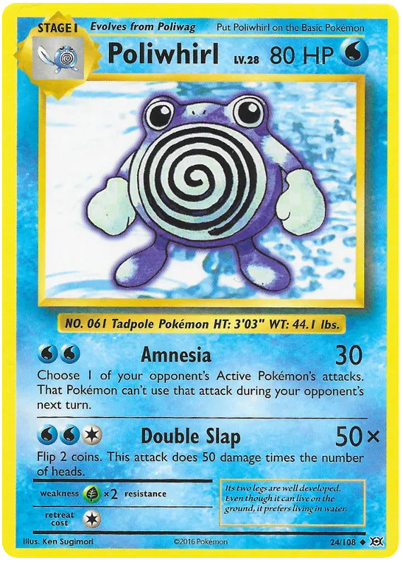 Poliwhirl - Evolutions #24