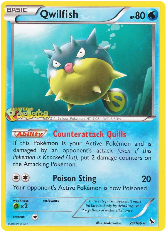 Qwilfish - XY Flashfire #21