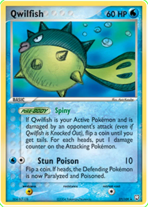 Qwilfish - EX Team Rocket Returns #27