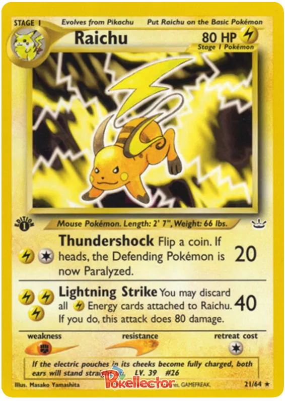 Raichu - Neo Revelation #21