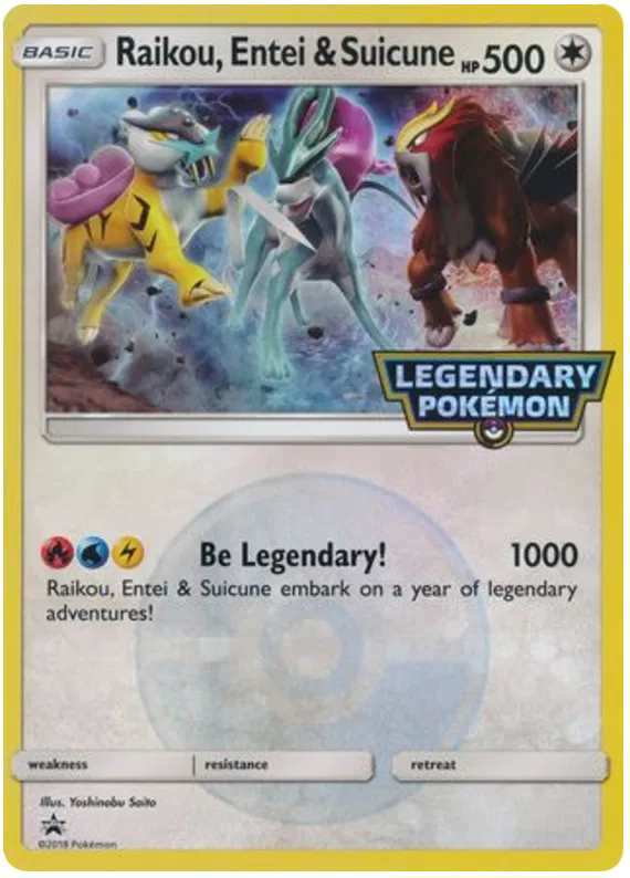 Raikou, Entei & Suicune - Sun & Moon Promos 