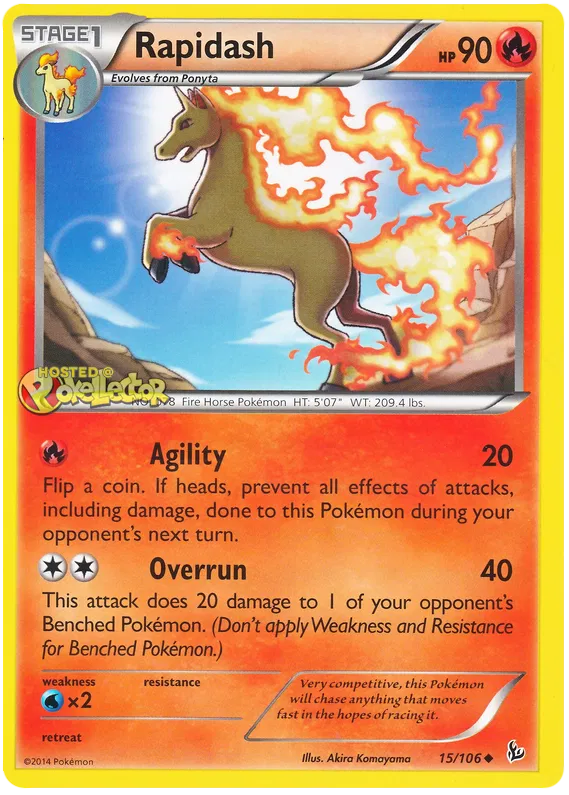 Rapidash - XY Flashfire #15