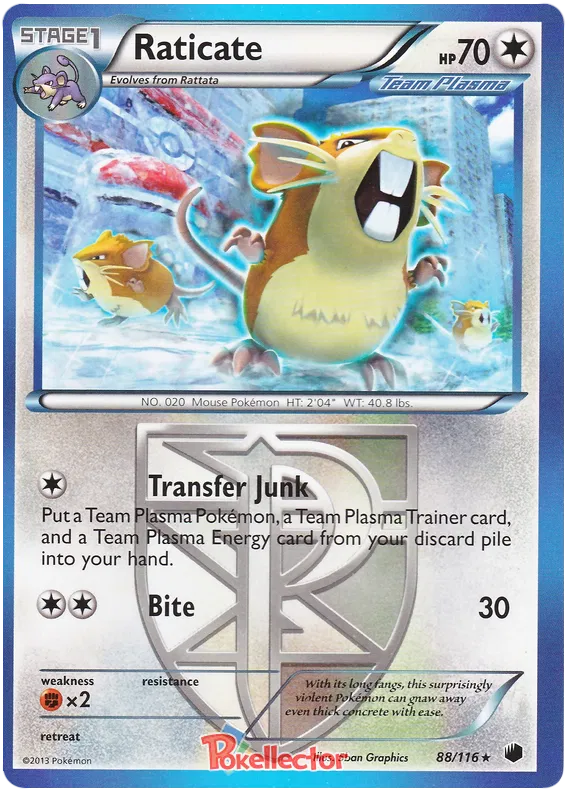 Raticate - Plasma Freeze #88