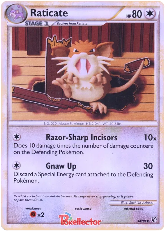 Raticate - HS Undaunted #34