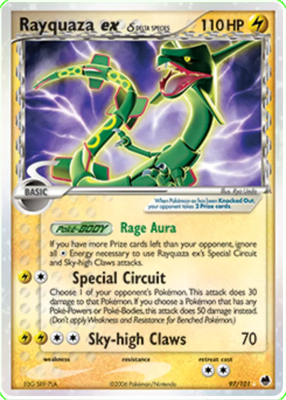 Rayquaza ex  (delta species) - EX Dragon Frontiers #97