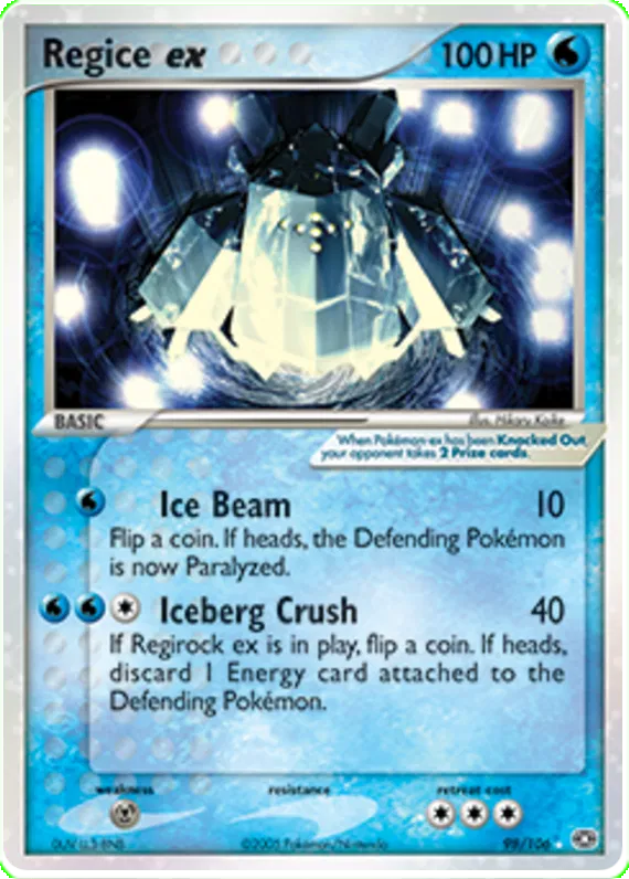 Regice ex - EX Emerald #98