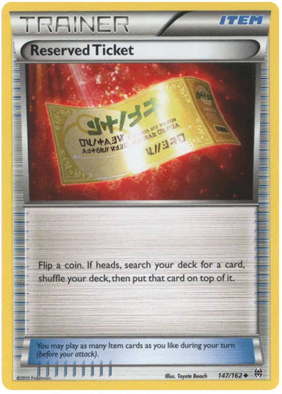 Reserved Ticket - XY BREAKthrough #147