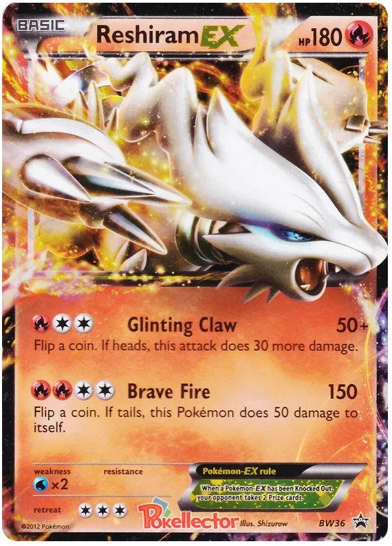 Reshiram EX - Black & White Promos #36