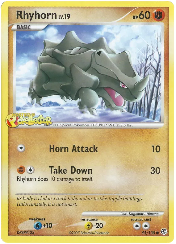 Rhyhorn - Diamond & Pearl #95