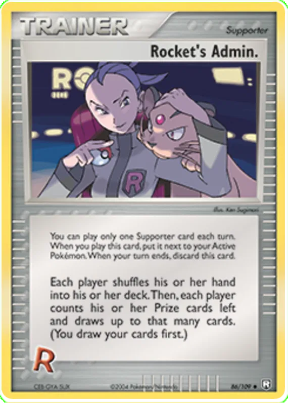 Rocket's Admin - EX Team Rocket Returns #86