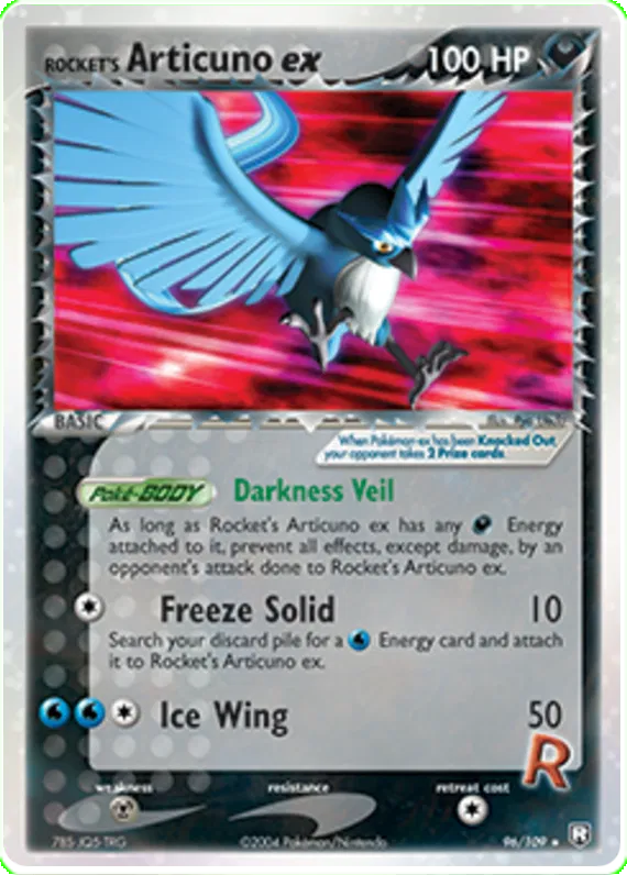 Rocket's Articuno ex - EX Team Rocket Returns #96