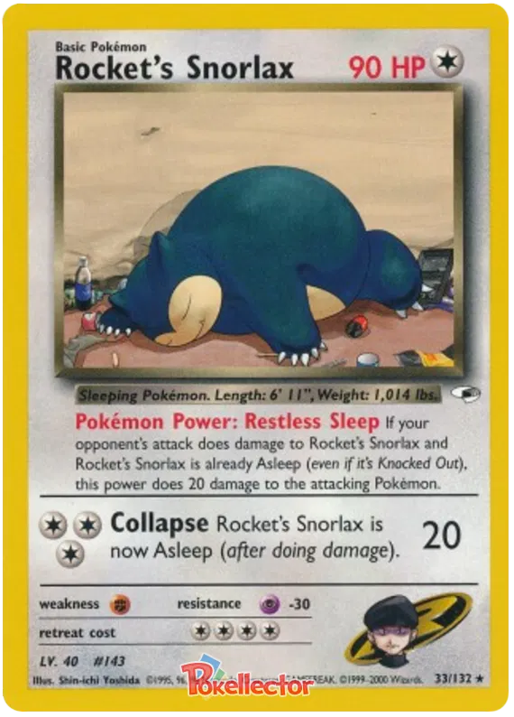 Rocket's Snorlax - Gym Heroes #33