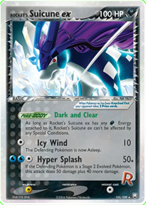 Rocket's Suicune ex - EX Team Rocket Returns #105