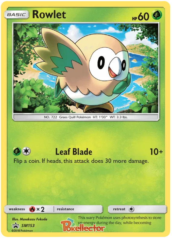 Rowlet - Sun & Moon Promos #153