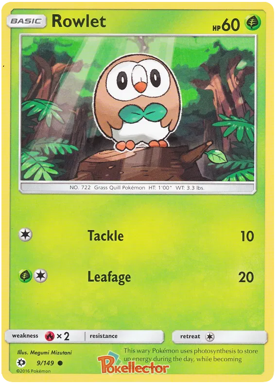 Rowlet - Sun & Moon #9