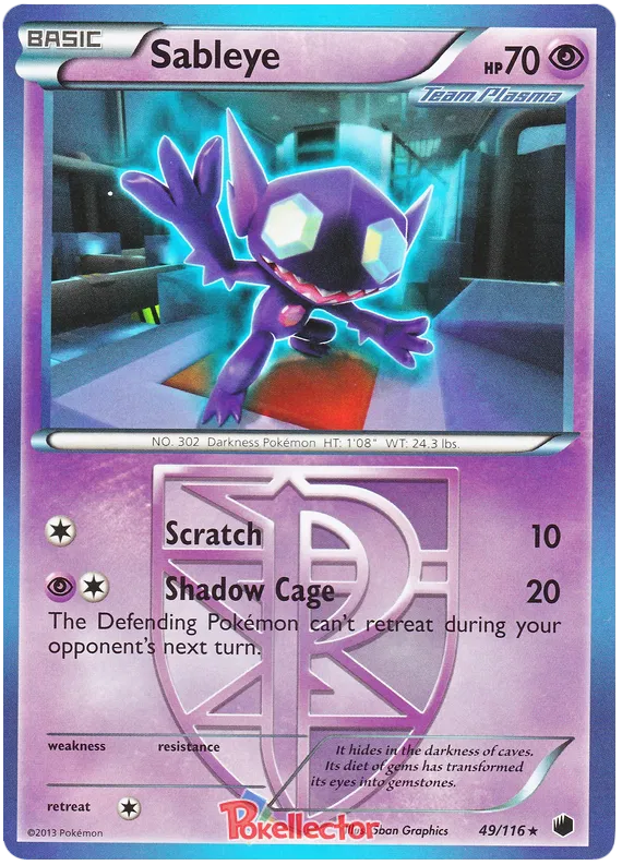 Sableye - Plasma Freeze #49