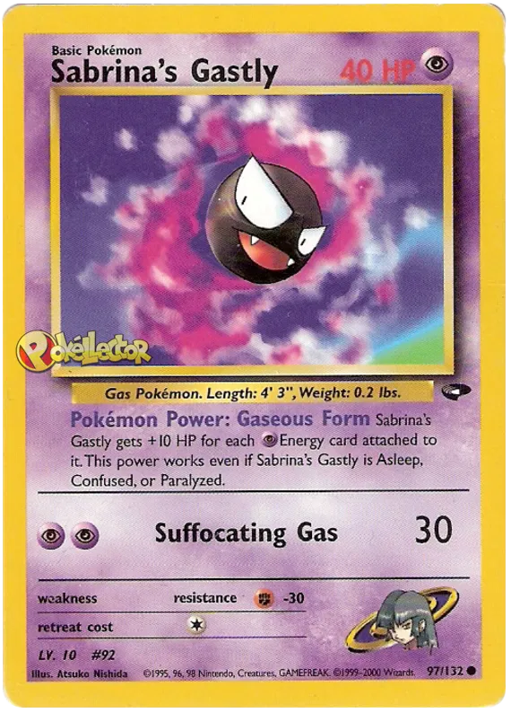 Sabrina's Gastly (Lv 10) - Gym Challenge #97