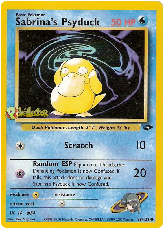 Sabrina's Psyduck - Gym Challenge #99