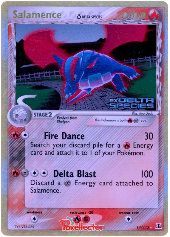 Salamence  (delta species) - EX Delta Species #14