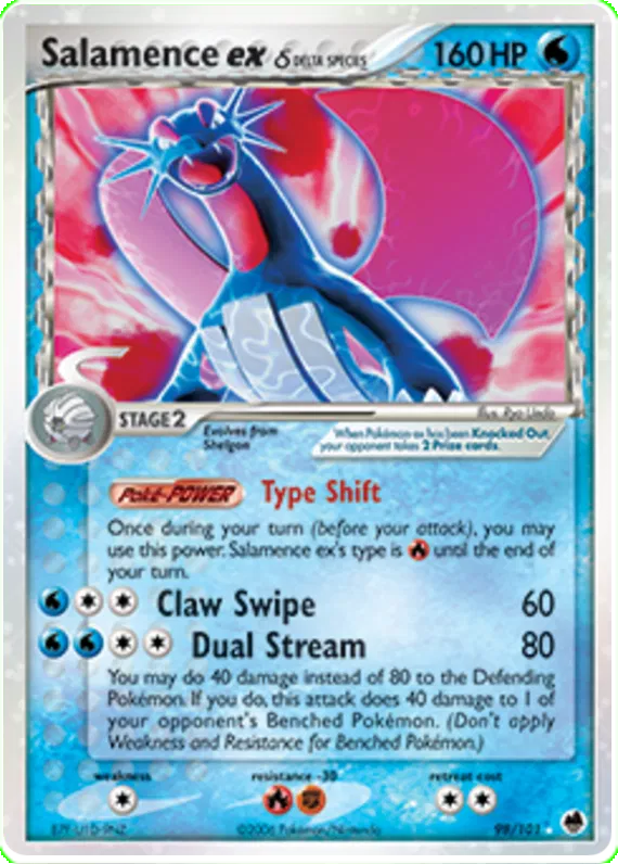 Salamence ex  (delta species) - EX Dragon Frontiers #98