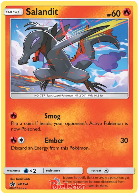 Salandit - Sun & Moon Promos #154