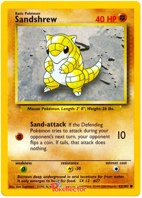 Sandshrew - Base Set #62