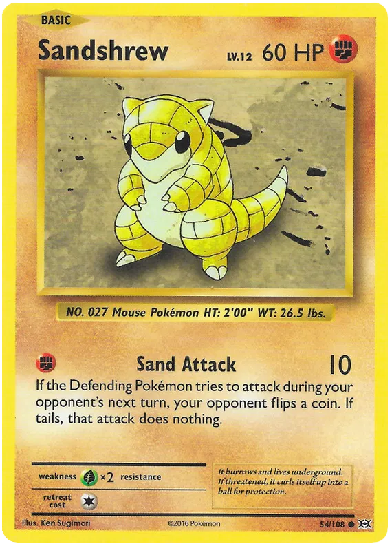 Sandshrew - Evolutions #54