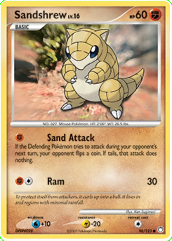 Sandshrew - Mysterious Treasures #96