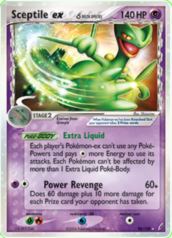 Sceptile ex - EX Crystal Guardians #96