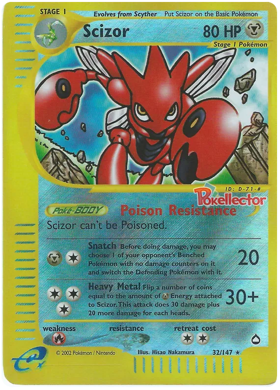 Scizor - Aquapolis #32