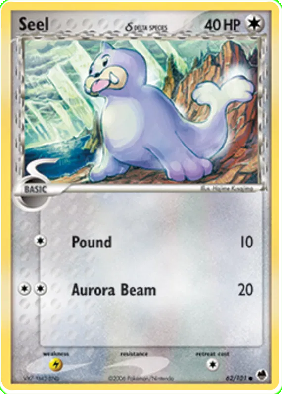 Seel  (delta species) - EX Dragon Frontiers #62