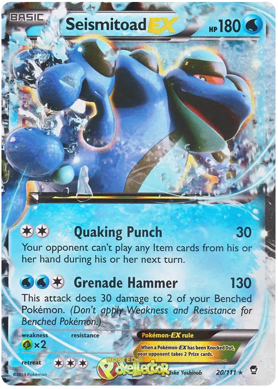 Seismitoad EX - Furious Fists #20