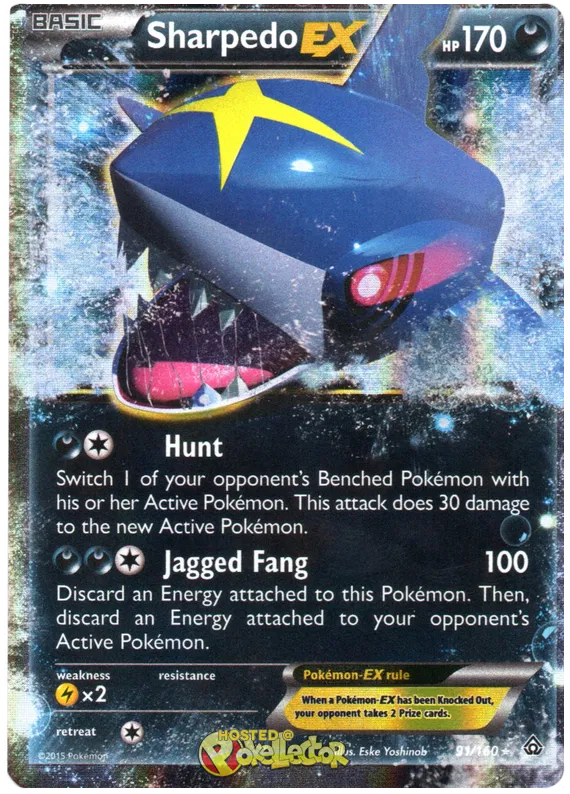 Sharpedo EX - Primal Clash #91