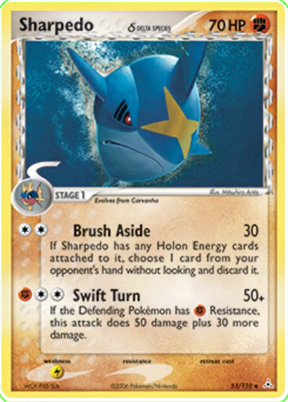 Sharpedo  (delta species) - EX Holon Phantoms #53