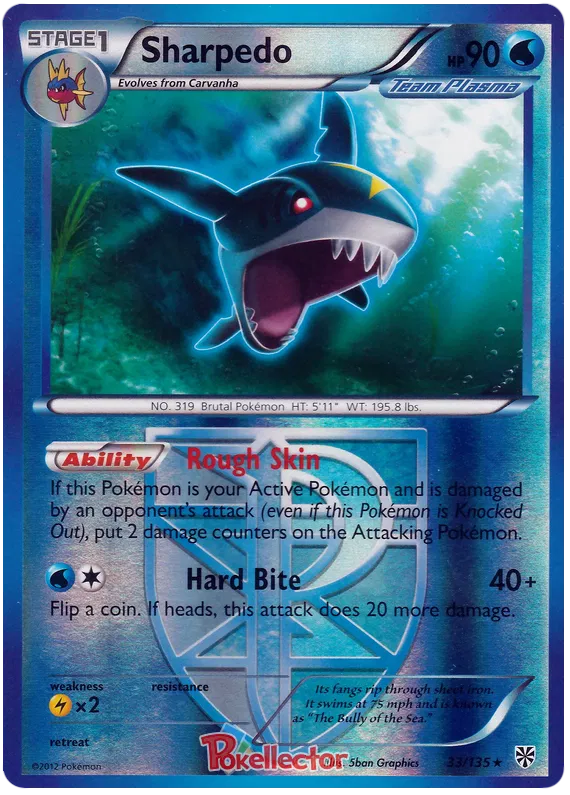 Sharpedo - Plasma Storm #33