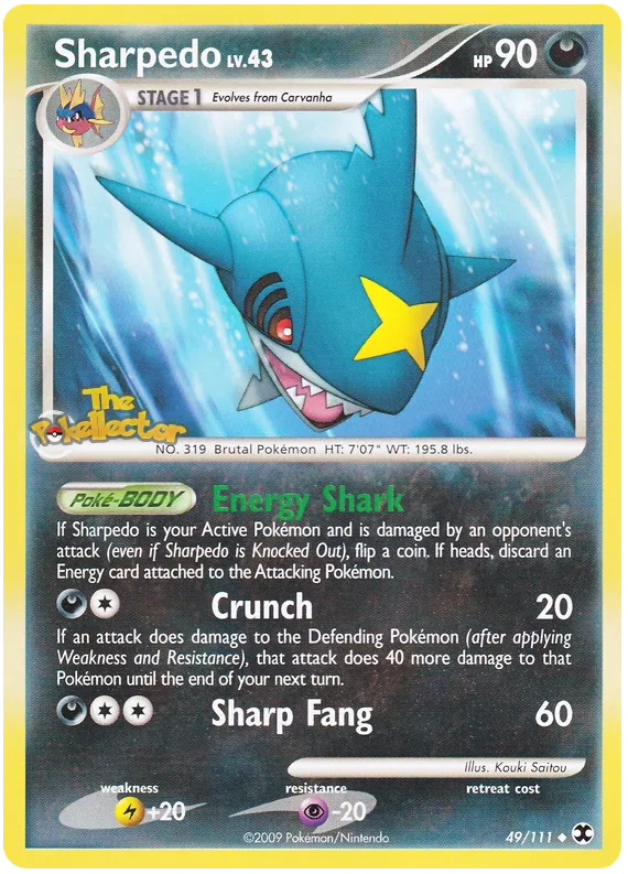 Sharpedo - Platinum - Rising Rivals #49