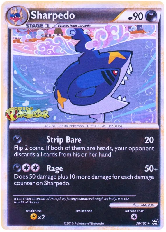 Sharpedo - HS Triumphant #30